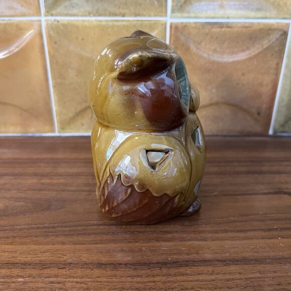 Vintage Momentum Ceramic Owl Candle Tea Light Candle Holder - Picture 6 of 10